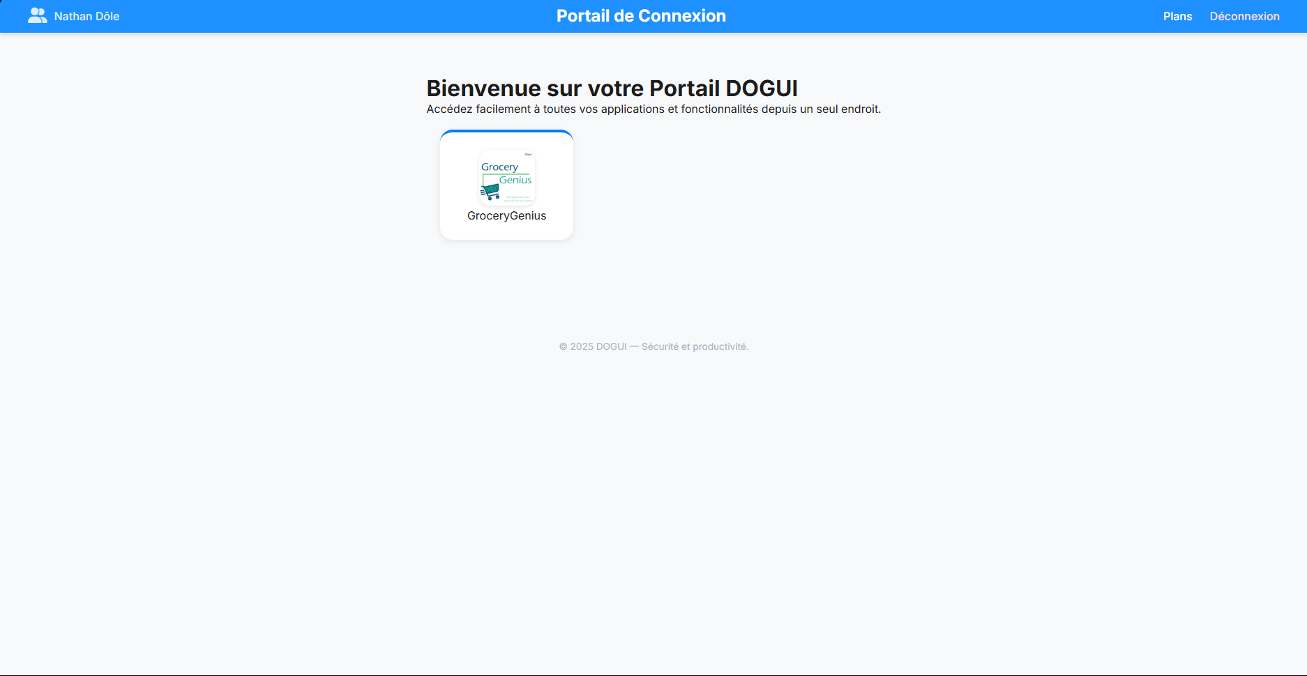 Le portail DOGUI est maintenant actif